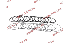 Кольцо уплотнительное гильзы цилиндра (комплект 12 тонких и 12 толстых) двигатель TD226B6G фото Орел